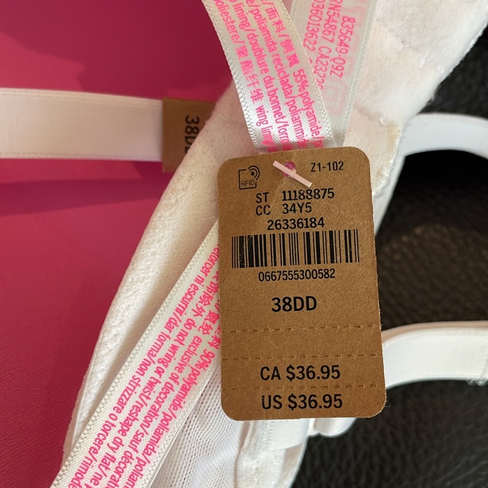 Pink branded bra - Picture 3 of 4